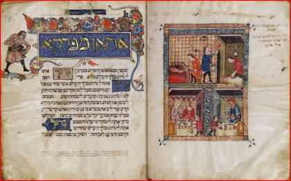 Rylands_Hagaddah_19v_-_20r